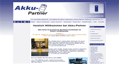 Desktop Screenshot of akku-partner.de