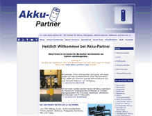 Tablet Screenshot of akku-partner.de